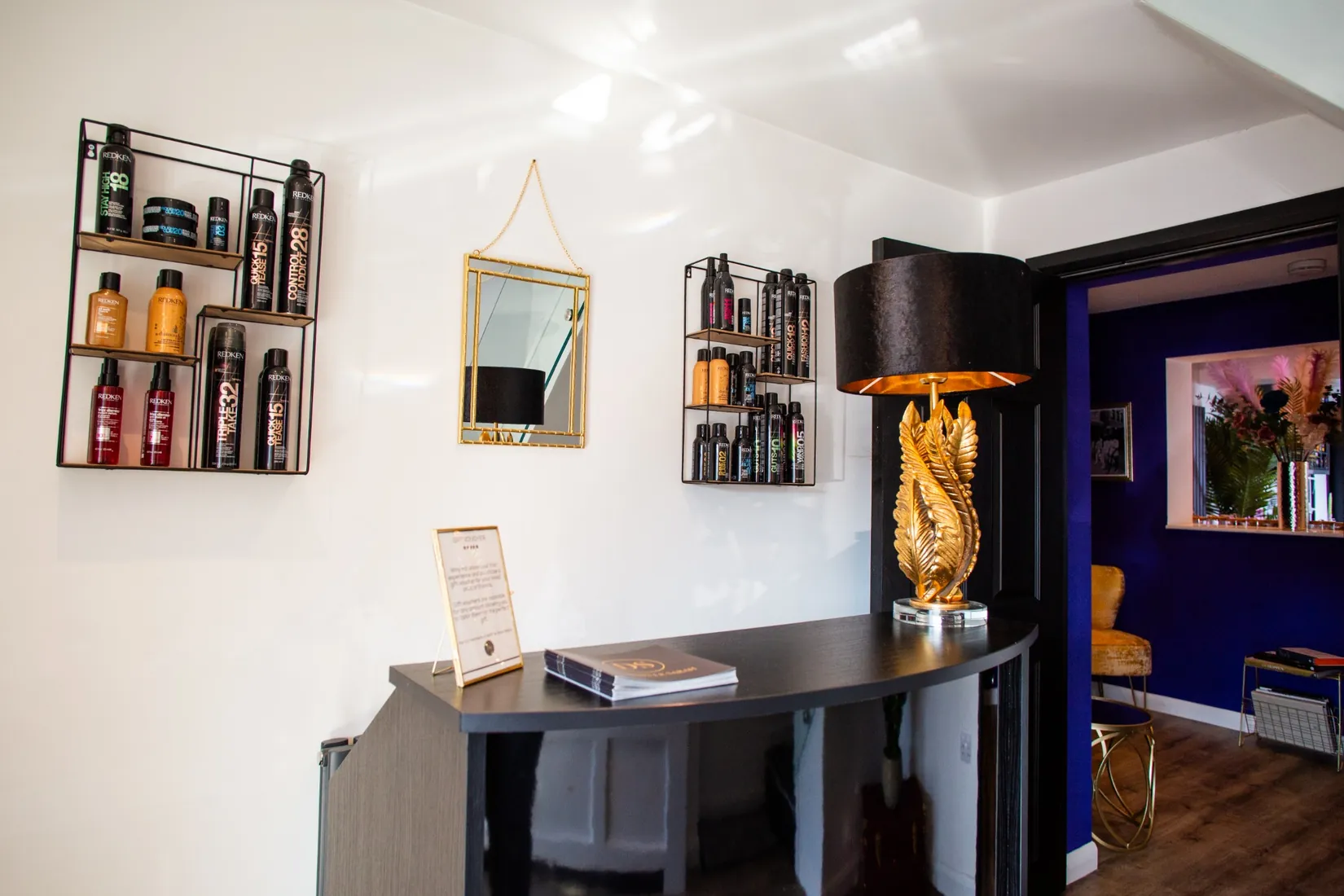Reception area at Danielle Sarah Salon